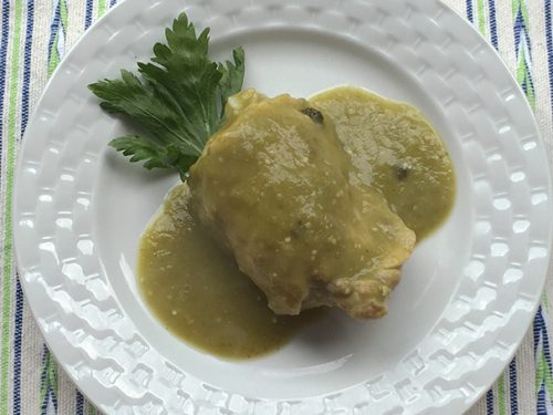 Pollo en salsa verde - Vidactual